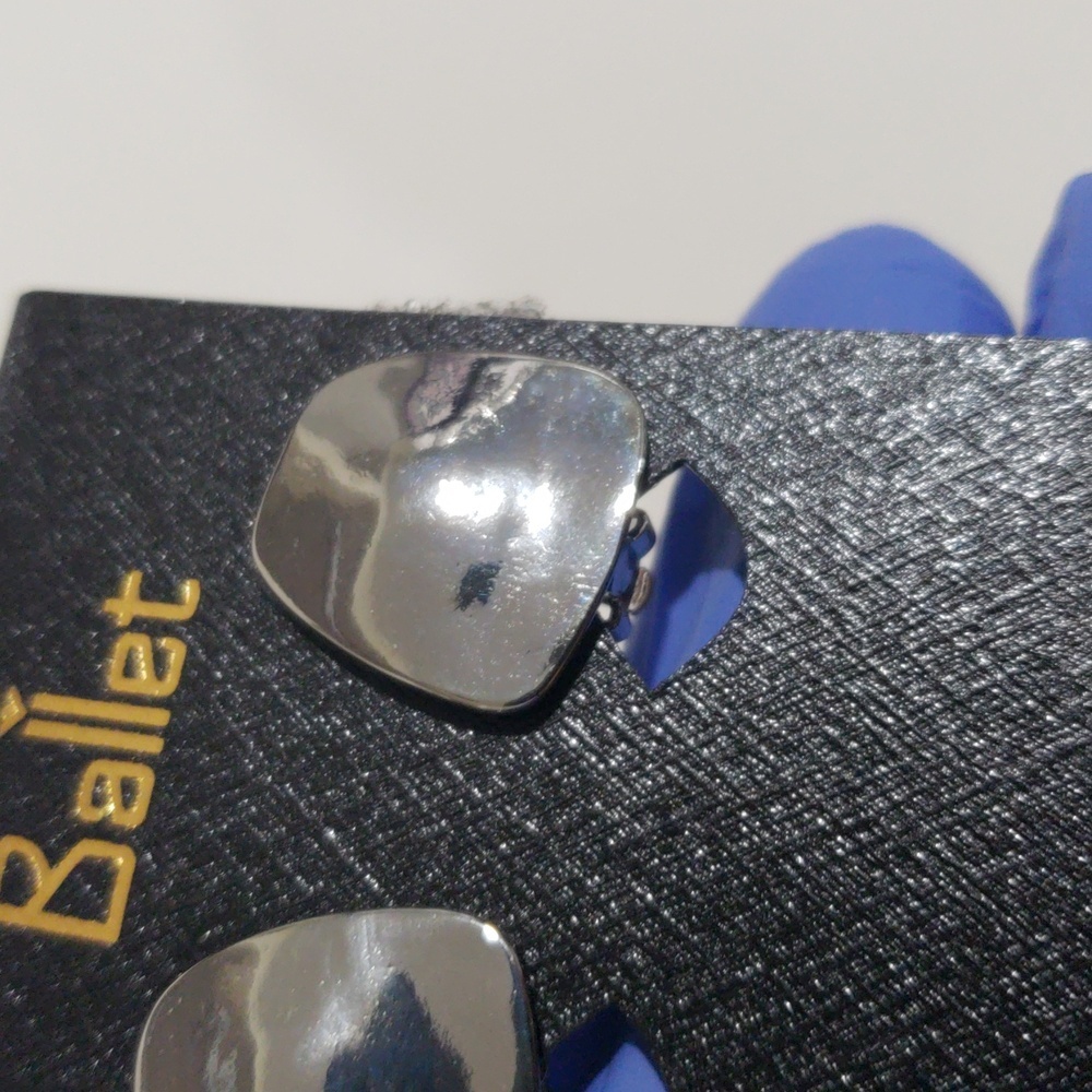 Elegant Stylish Ballet Silver tone Clip-on Earrings - Women's Fashion Jewelry - Picture 9 of 9